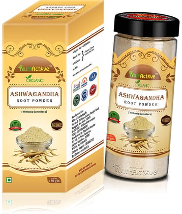 NutrActive Ashwagandha Powder (Withania Somnifera) 150 gm Unflavoured Minerals Powder