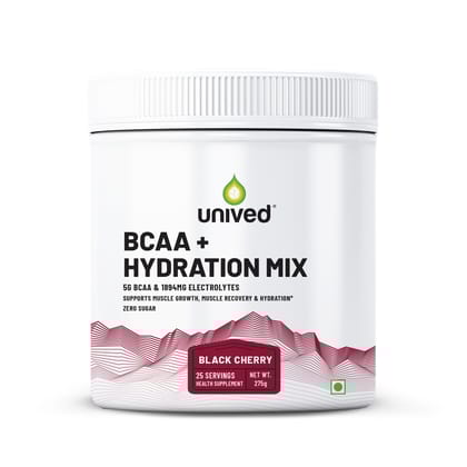 Unived Hydration Drink for Muscle Recovery and Sweat Loss Black Cherry