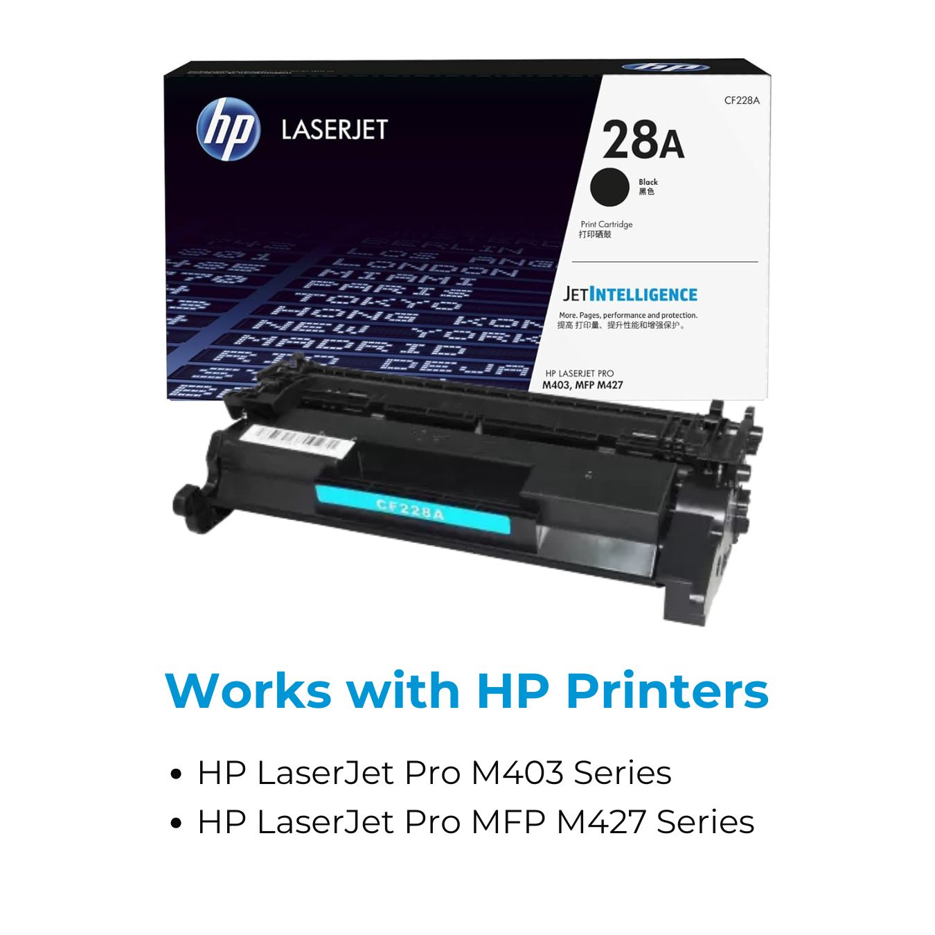 HP 28A Black Original LaserJet Toner Cartridge (CF228A)