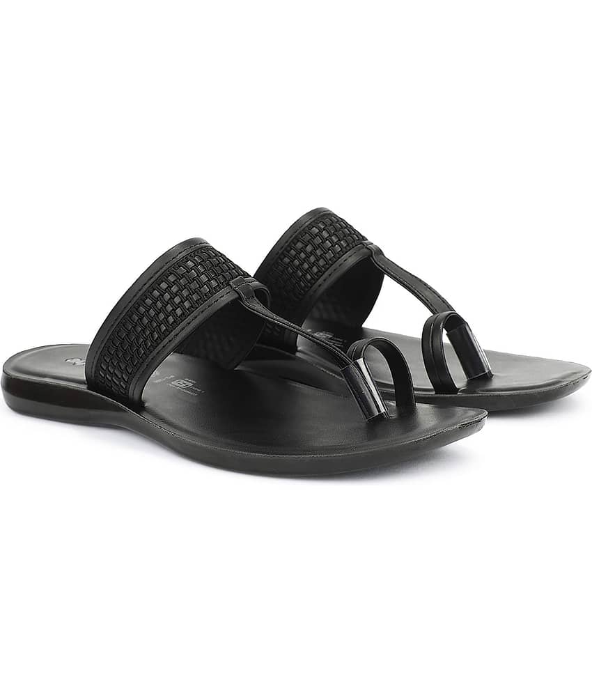 Aqualite Black Men's Thong Flip Flop