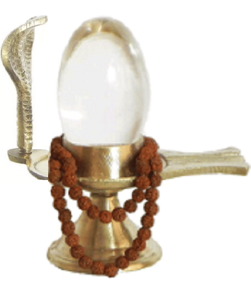 Lucknow Pujan Store - Brass Shivling (Pack of 1)