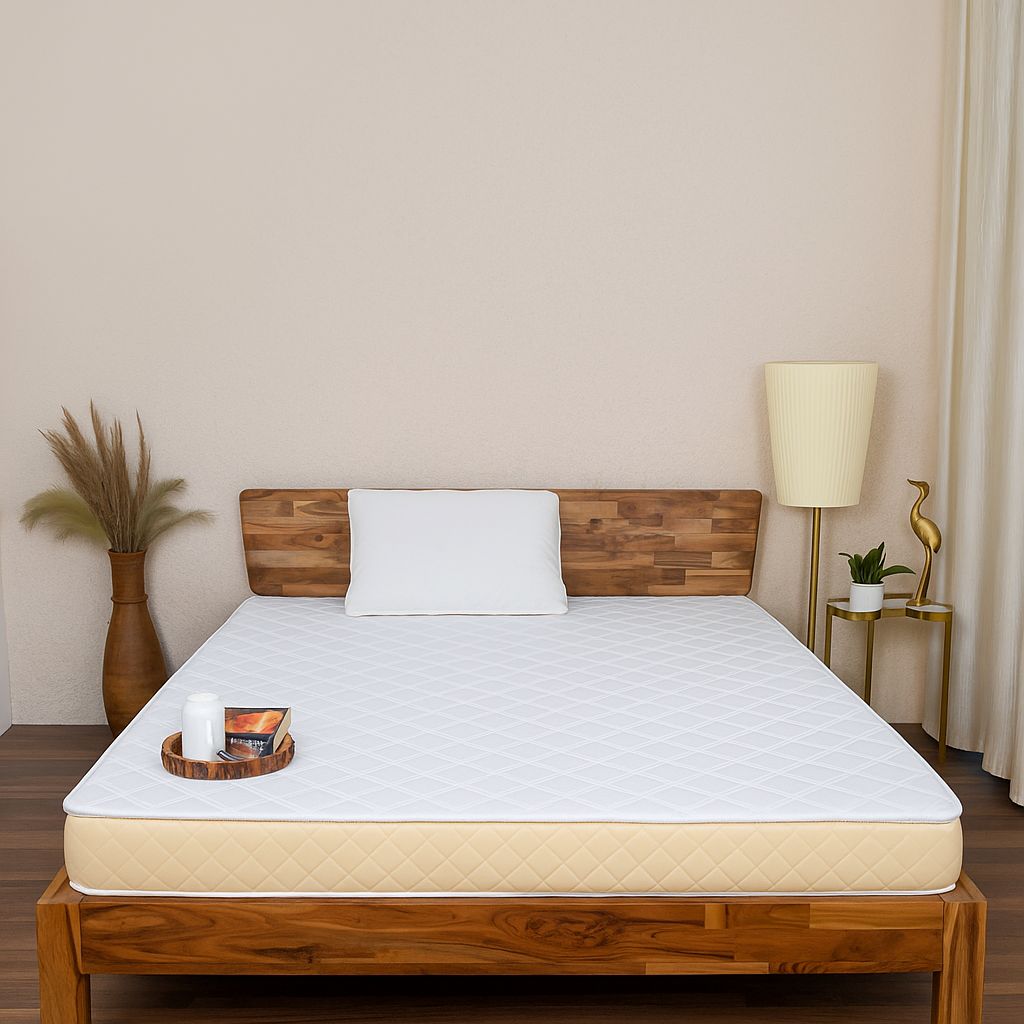 Usha Shriram Aero Cool Gel with posture Control Tech 4 inch Double Memory Foam Mattress (L x W: 72 inch x 48 inch)