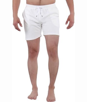 GTwo White Cotton Blend Men's Shorts ( Pack of 1 )