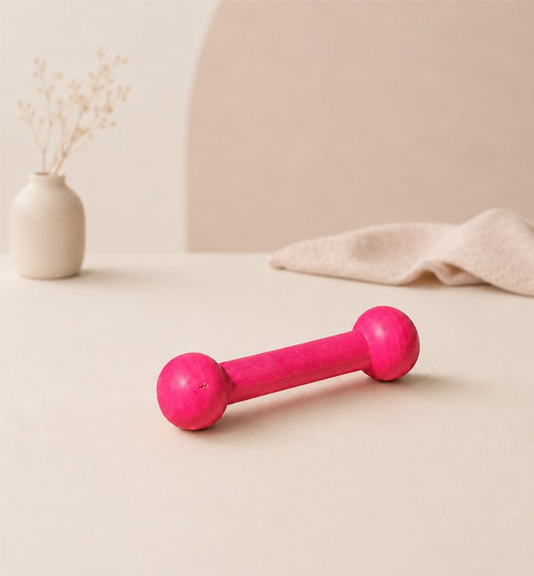 Handcrafted Lacquerware Wooden Teether