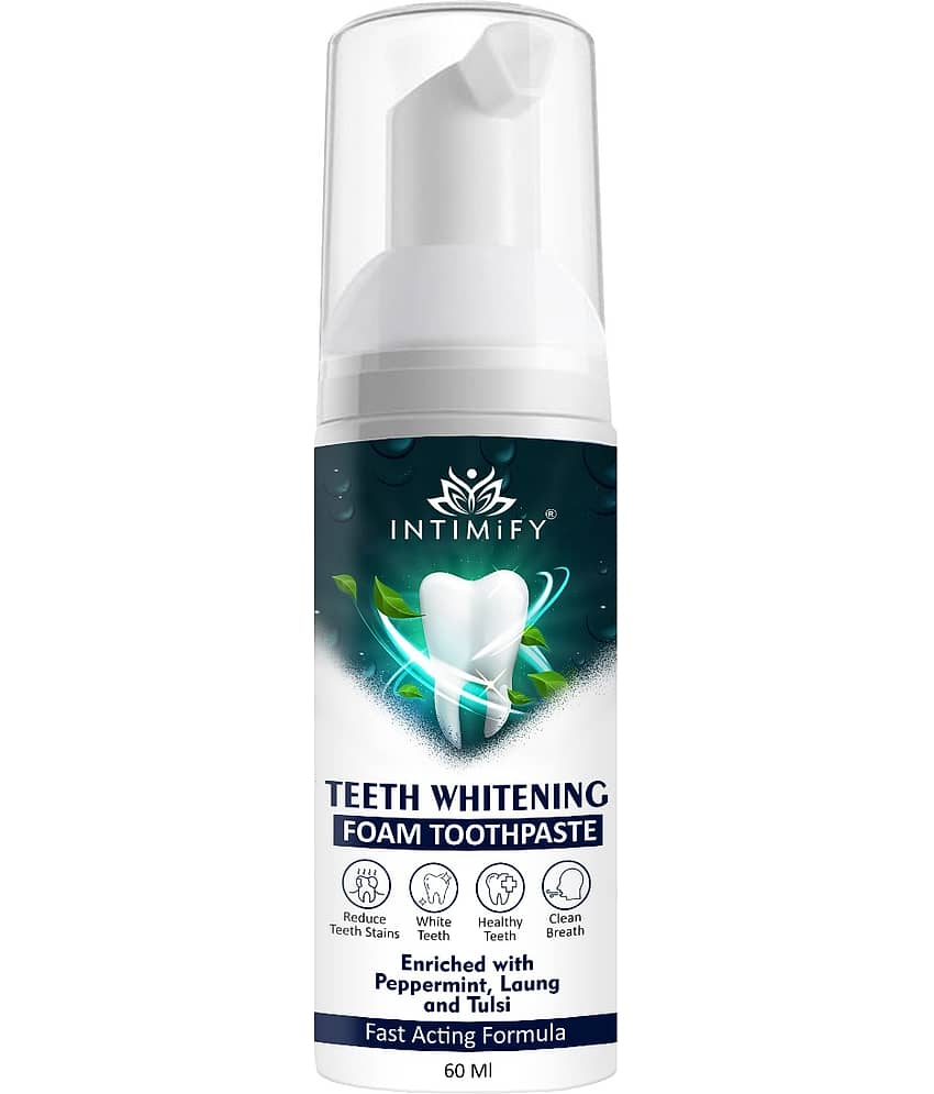 Intimify Teeth Whitening Foam, Dentist Recommended Denture Oral Kit, Oral Care, 60 Ml