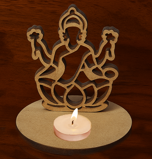 Dbeautify's MDF Laxmi Cutout Tea Light Holder