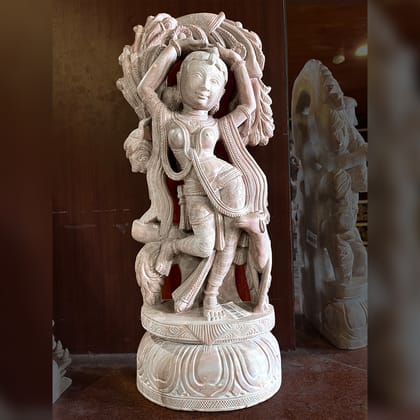 Nartaki Pink Stone Statue Nartaki Pink Stone Statue