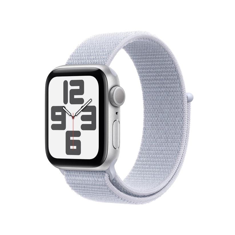 Apple Watch SE GPS 40mm Silver Aluminium Case Blue Cloud Sport Loop