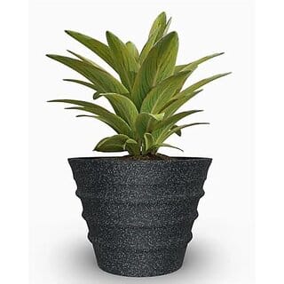 De Gardenia Fox BR 181412 INCH Pots for Plants Highly Durable Fiberstone Lightweight Indoor Outdoor Flower PotGamla Tree Planter Container Planters for Living Room (14 Inch (BR 1114) Grey)