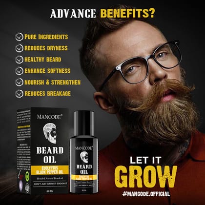 Euclyptus Black Pepper Beard Oil