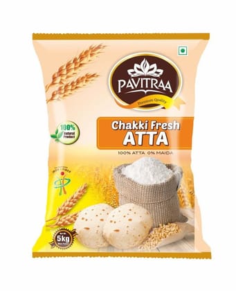 Pavitra Chakki Fresh Atta 10 KG Pack of 2