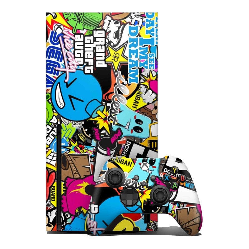 Vice City Stickers Xbox Skin