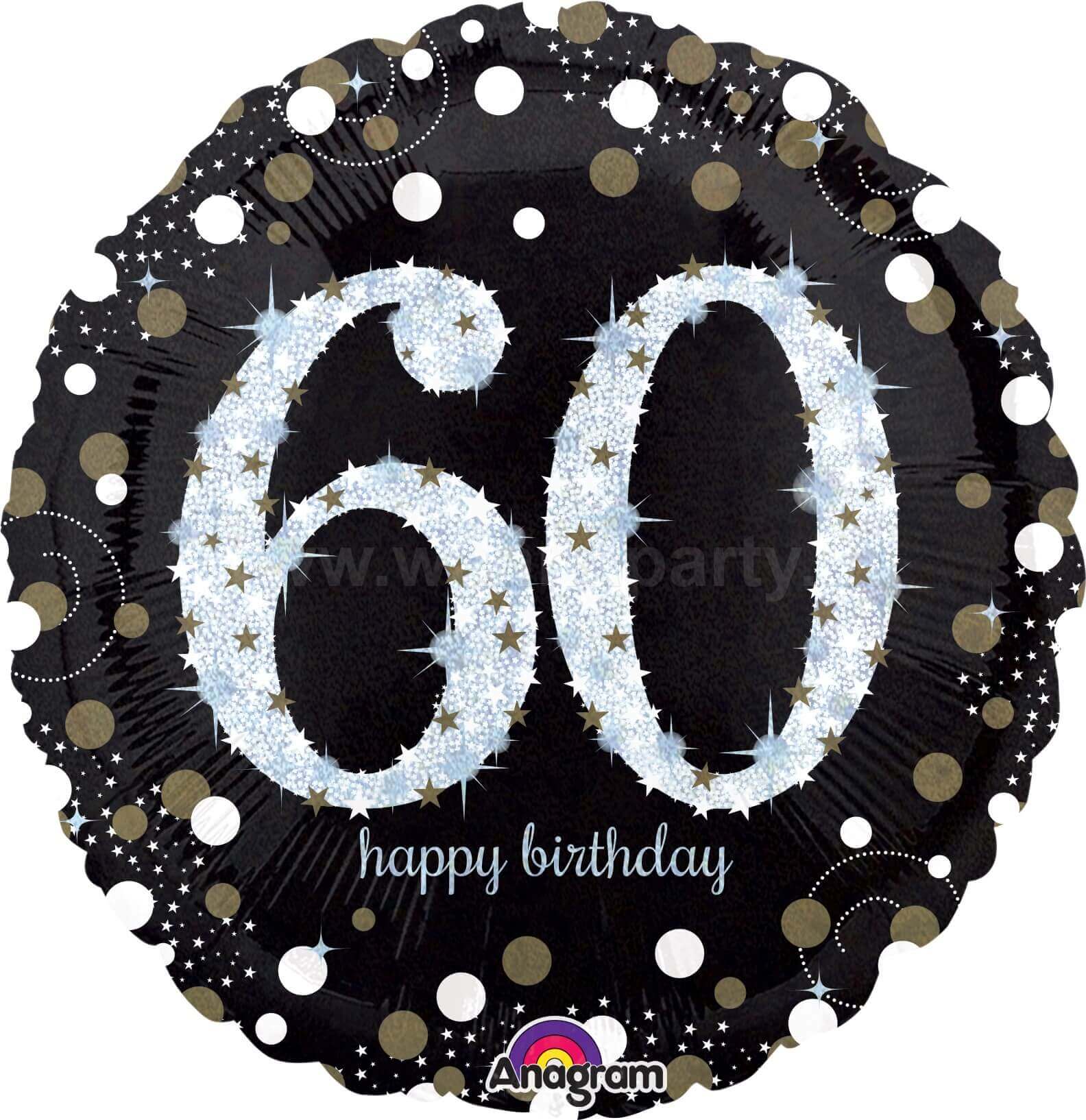 Wanna Party 60th Birthday Balloons 18" S55