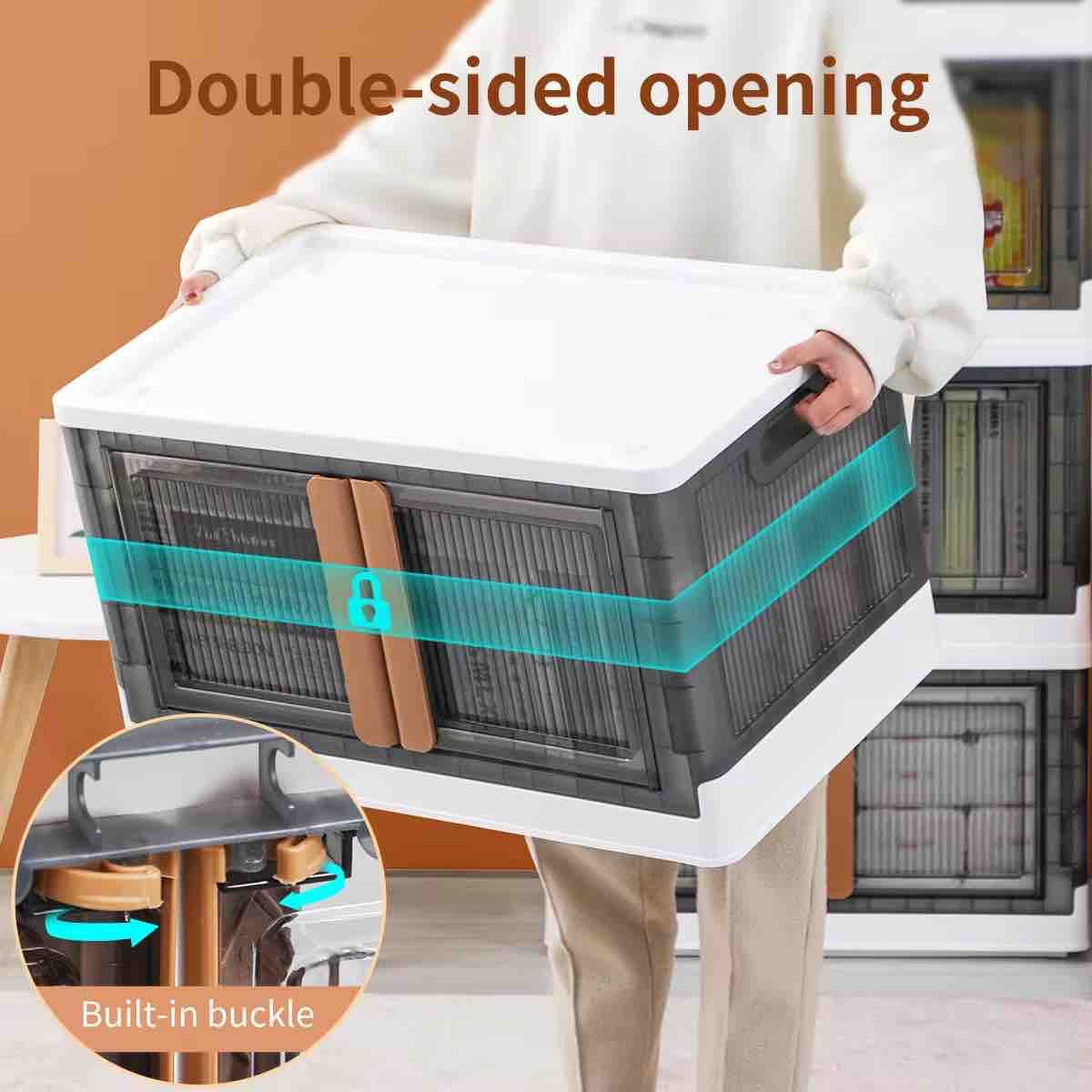 Flexy Foldable Storage Cubes With Wheels ( 1 Pcs )