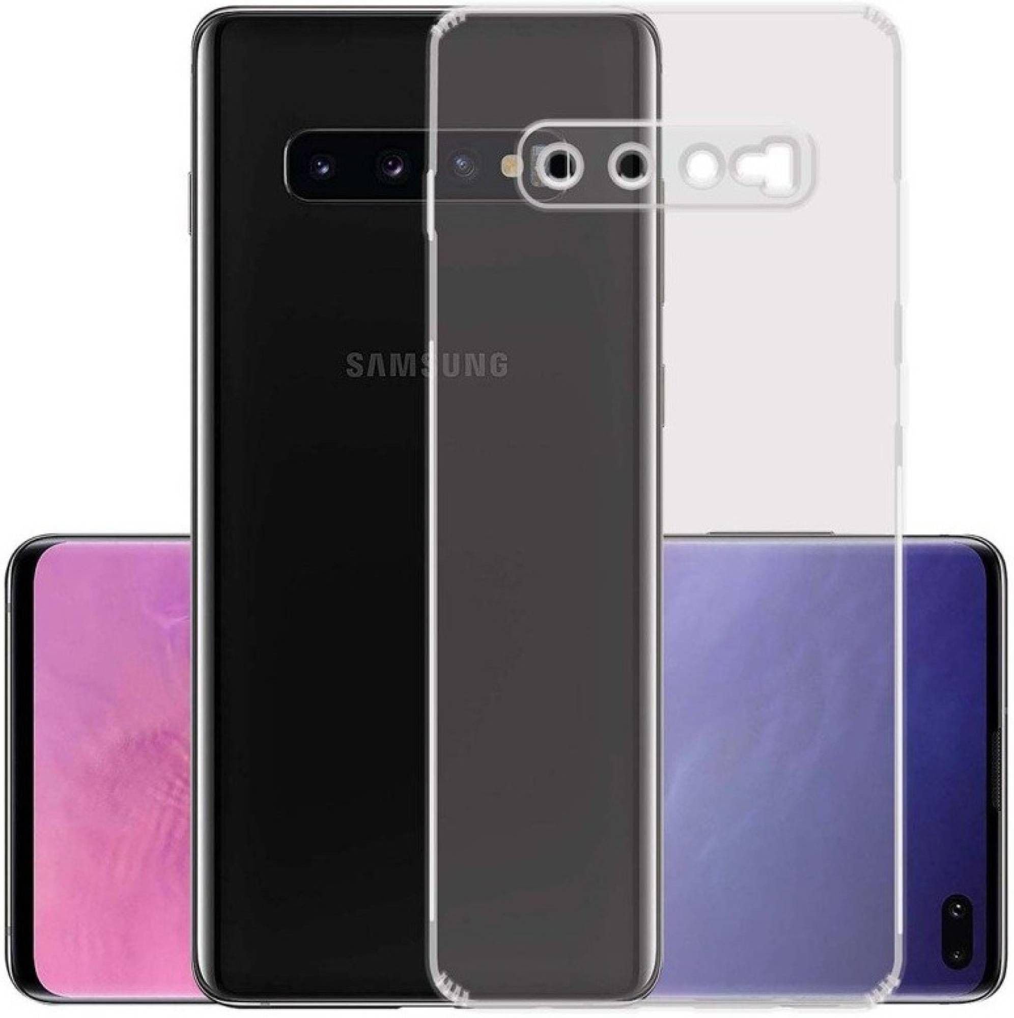 PLUGTECH TPU Ultra Hybrid Clear Camera Protection Back Cover Case for Samsung S10 Plus
