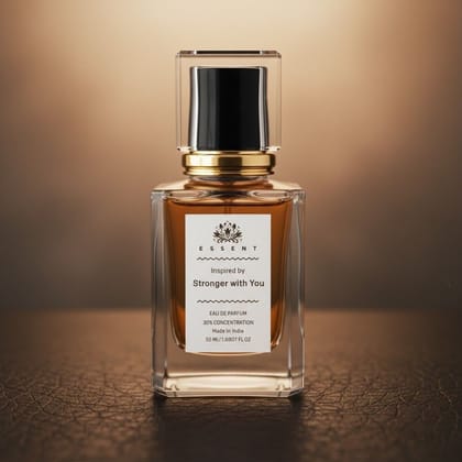 Essent Perfumes Stronger With You Eau de Parfum (EDP) – Warm Spicy Vanilla Sweet Long Lasting Perfume – Men’s Fragrance