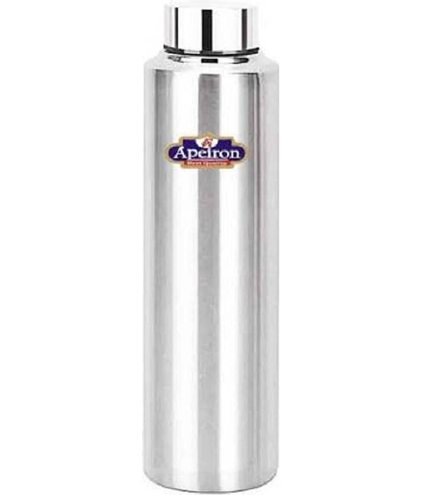 APEIRON Fridge Bottle Silver Stainless Steel Fridge Water Bottle 1000 mL ( Set of 1 )