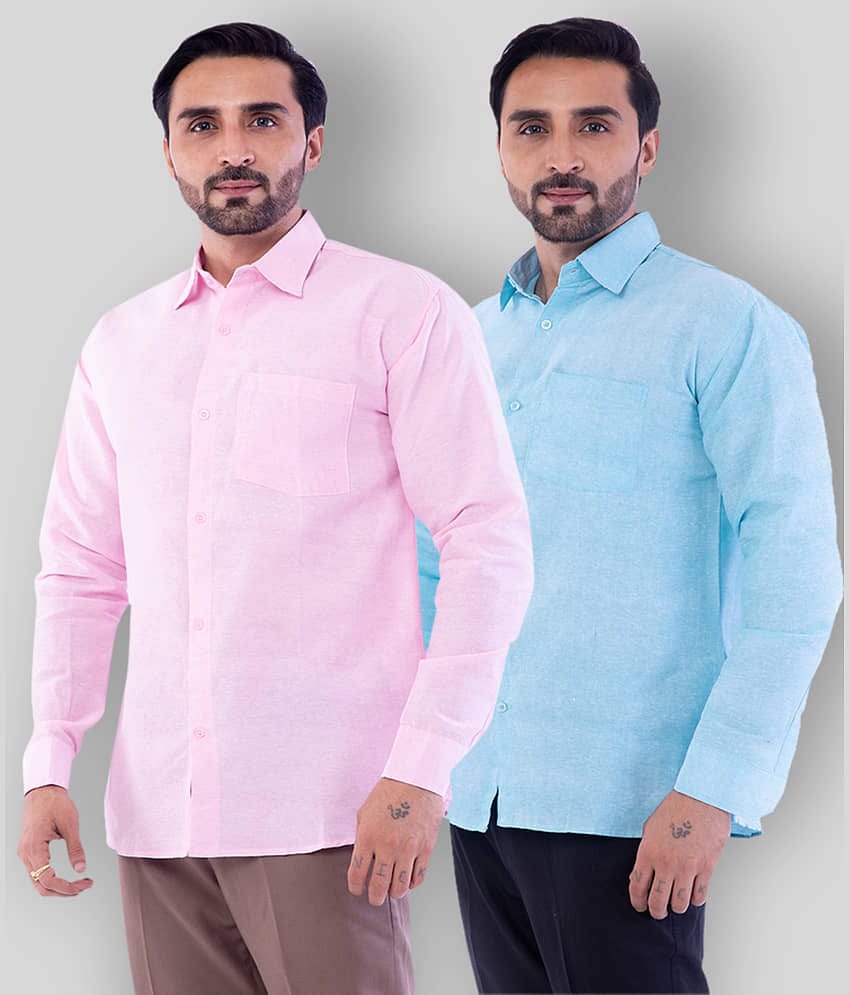 DESHBANDHU DBK - Multicolor Cotton Regular Fit Men's Casual Shirt (Pack of 2 )