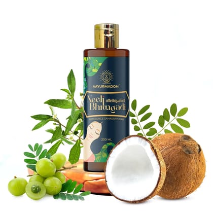 AAYURMADOM Neelibringadi Hair Oil 200ml - Strong & Healthy Hair Growth
