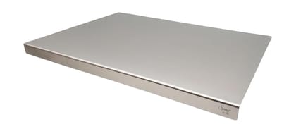 Clipon Stainless Steel Chopping and Cutting Board with Folded Hinge Support, 41 Cm X 29 Cm