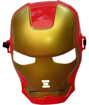 Superhero Iron Face Face for Kids - Red, Freesize