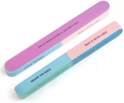Elecsera Professional Nail 7 Sided Buffer For Polish & Shine (Pack Of 2)