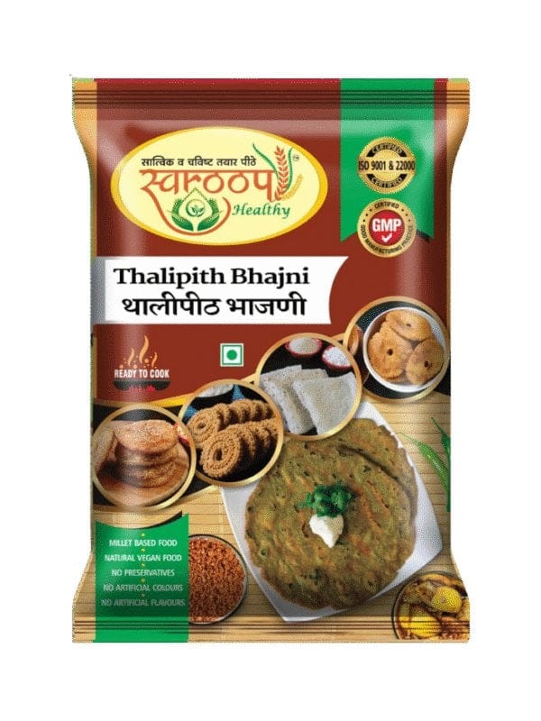 Swaroop Thalipeeth Bhajani (200g) | Authentic Maharashtrian Multigrain Mix | Ready To Cook Breakfast
