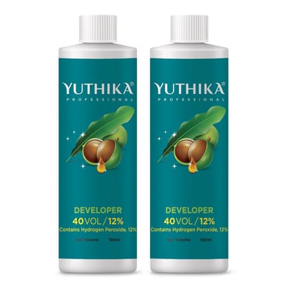 Yuthika Professional Developer for Hair Color 40 Volume (12%) 150ml - Pack of 2