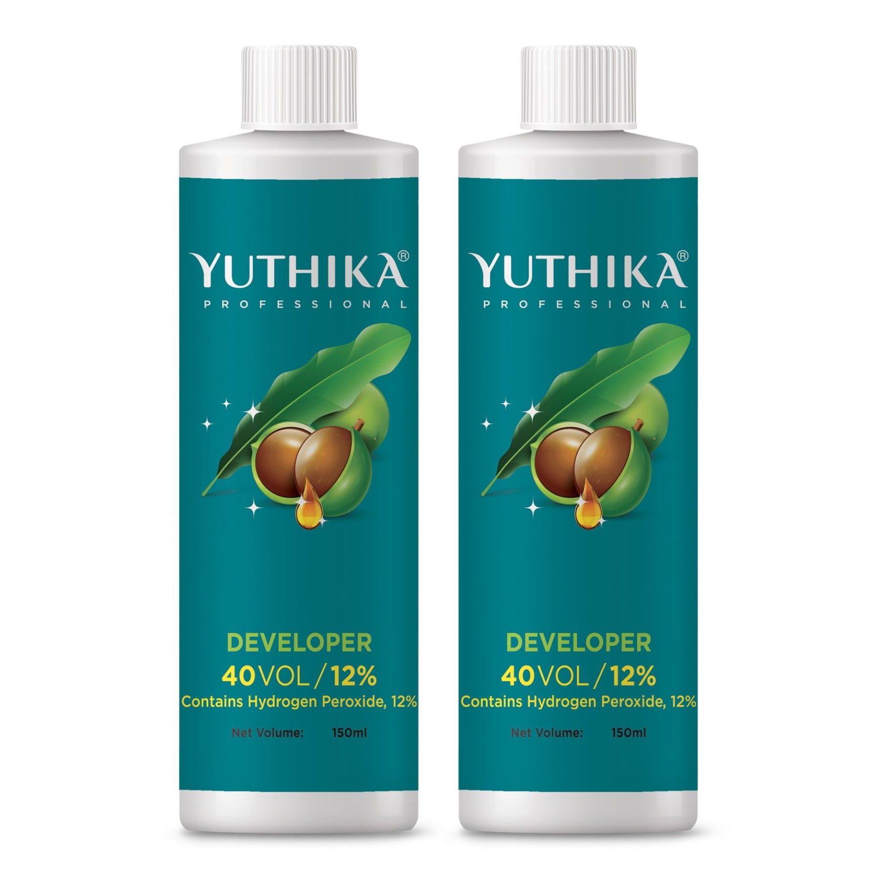 Yuthika Professional Developer for Hair Color 40 Volume (12%) 150ml - Pack of 2