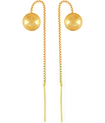 VIVASTRI Golden Threader Earrings ( Pack of 1 )