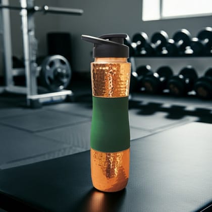 Copper Drinking Water Bottle Sipper Silk Green – Eco Friendly Copper Drinking Bottle, Height : 11.5 Inch (BCMAS188 G) Copper Drinking Water Bottle Sipper Silk Green – Eco Friendly Copper Drinking Bottle, Height : 11.5 Inch (BCMAS188 G)
