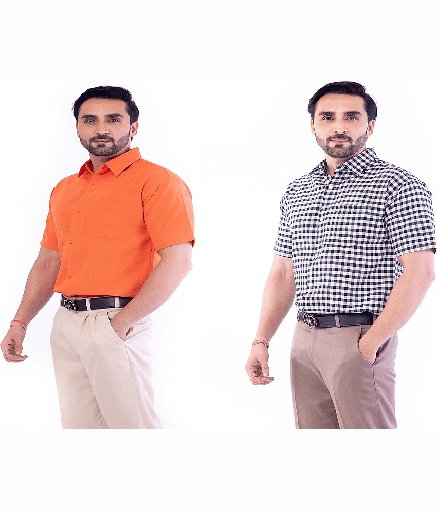 DESHBANDHU DBK Cotton Regular Fit Men's Casual Shirt - Multi ( Pack of 2 )