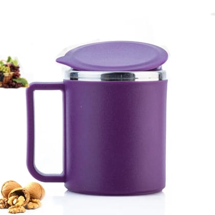 Coffee Mug with Lid Stainless Steel Coffee Mug 200 Ml Purple Coffee Mug with Lid Stainless Steel Coffee Mug 200 Ml Purple