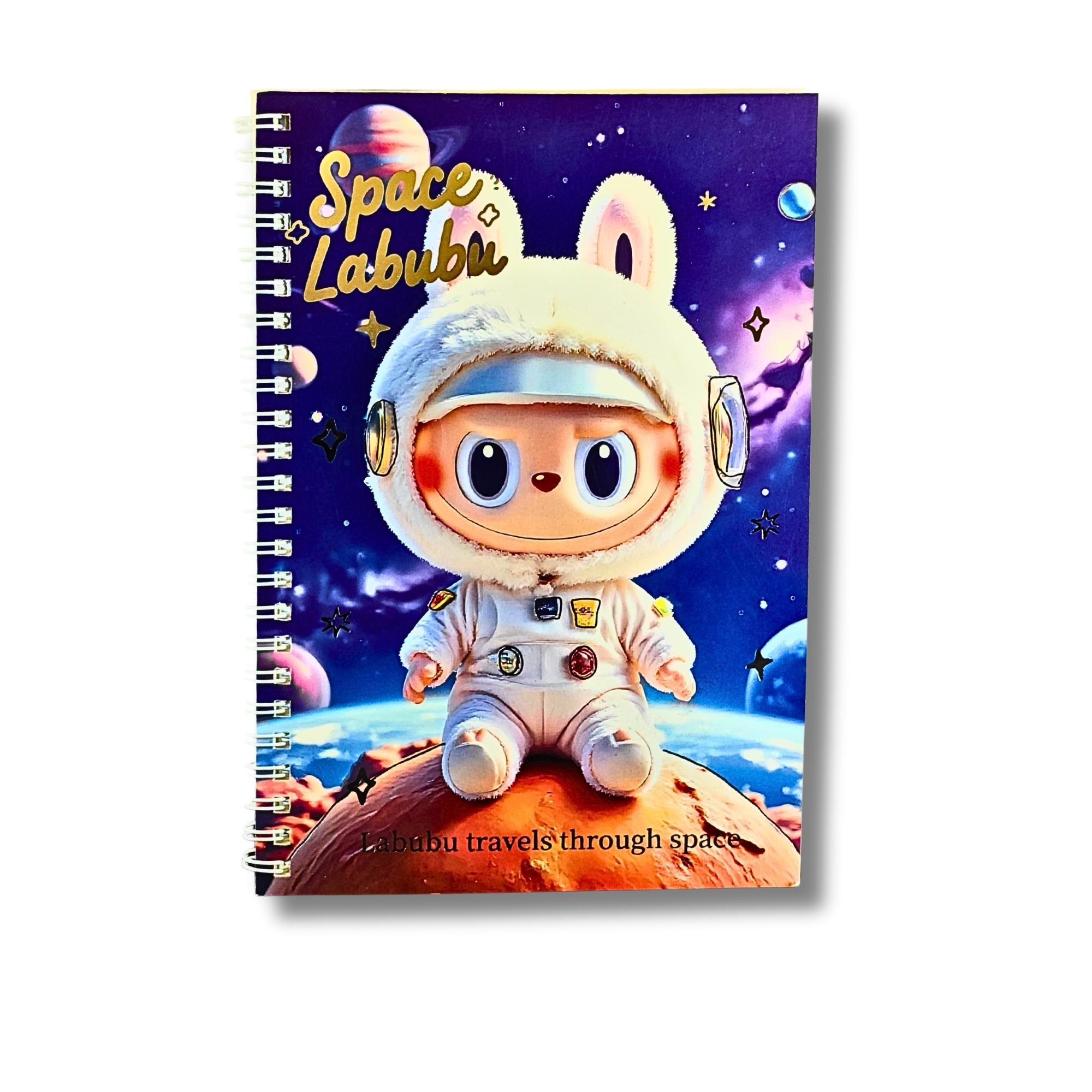 Space Labubu Spiral Diary A5 Purple MRP 99