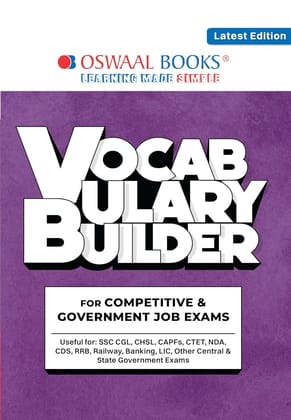 OSWAAL VOCABULARY BUILDER FOR COMPETITIVE AND GOVERNMENT EXAM FOR 2026 EXAMS WITH INCKLUDING WORDS OF ALL EXAM PAPER -VBOS [Paperback] [Oct 30, 2024] Arihant