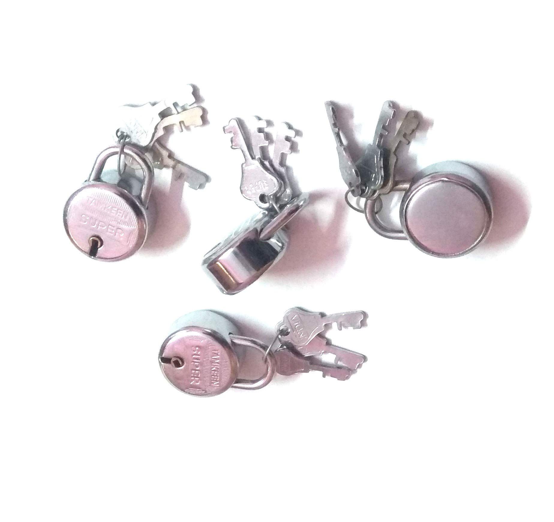 Nawani Bag Locks Suitcase, Luggage, Laptop Bag and for Many Use(Pack of 4), Size - 25 mm