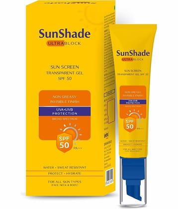 Leeford Sunshade Ultra Block Sunscreen Gel SPF 50 PA+++ UVA/UVB - No Wihtecast, unisex (30ml)