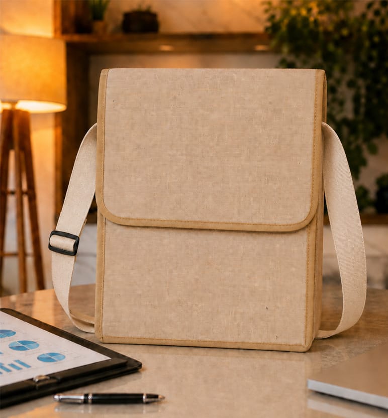 Handcrafted Jute Office Bag