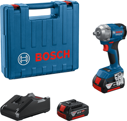 Bosch GDS 18V-350 Professional Cordless Impact Wrench Kit - 06019M50F1 Bosch GDS 18V-350 Professional Cordless Impact Wrench Kit - 06019M50F1