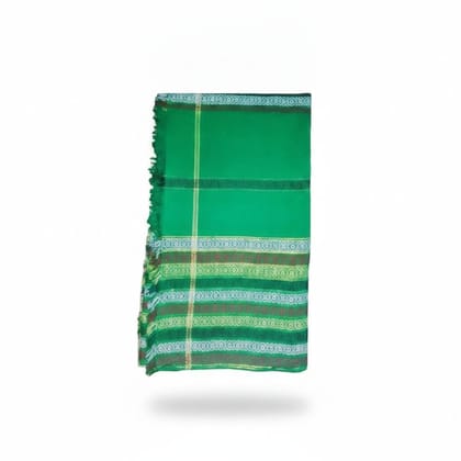 Green Traditional Checked Shawl