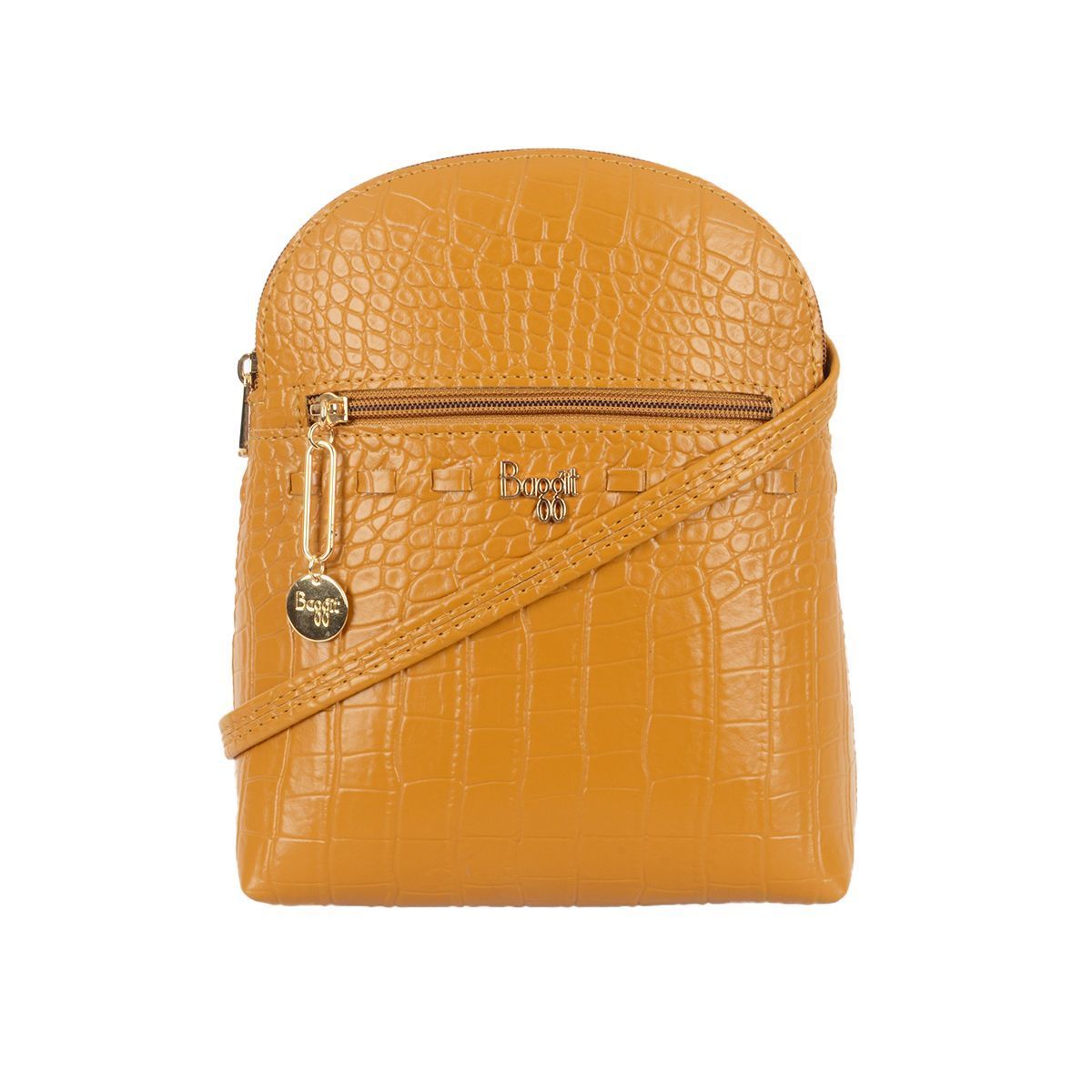 LOVY S CROCSY GLOSS 5 MP HAVERSACK XS MUSTARD