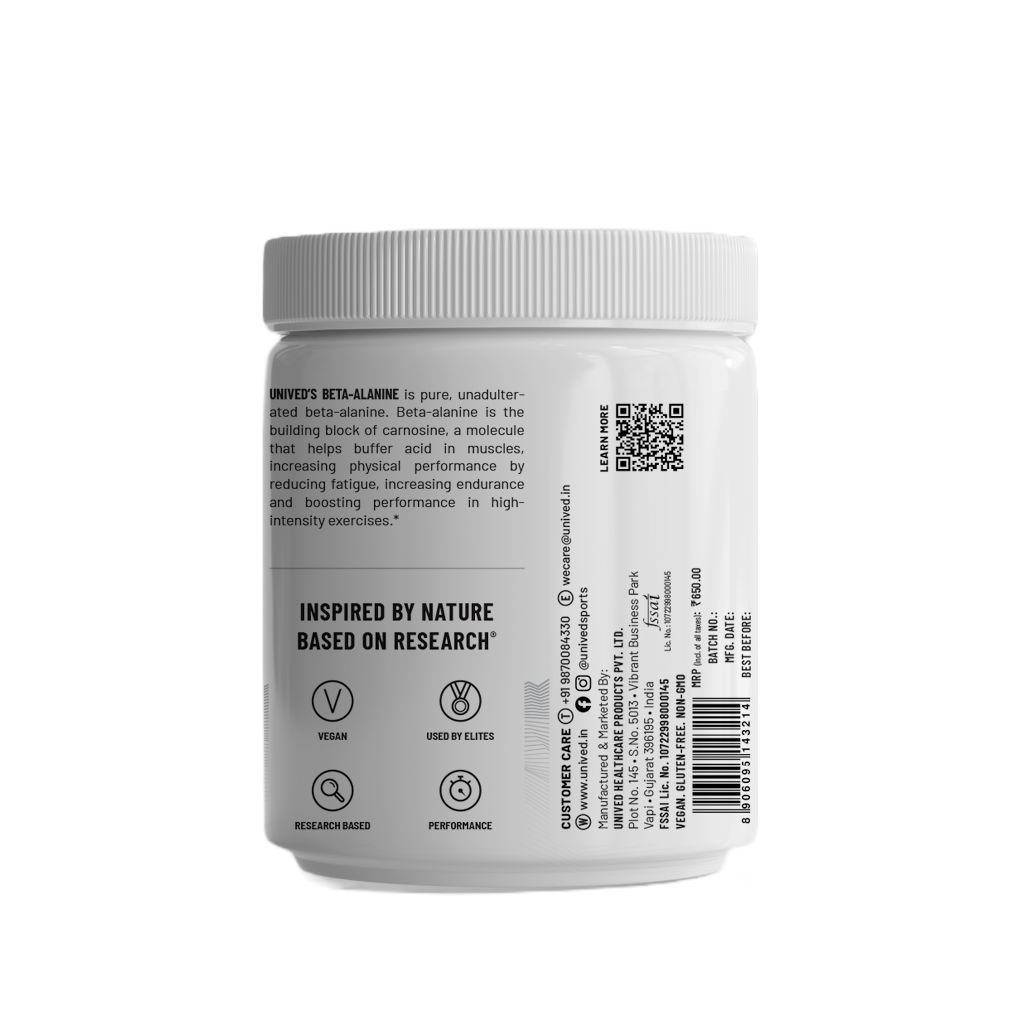 Unived Beta Alanine Powder for Workout Stamina and Recovery
