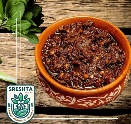 Sreshta Farms Andhra Sorrel Leaf Pickle Spicy Gongura Flavor