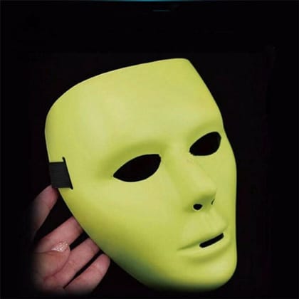 Glow In The Dark Stone Man Face Mask - 1PC Glow In The Dark Stone Man Face Mask - 1PC