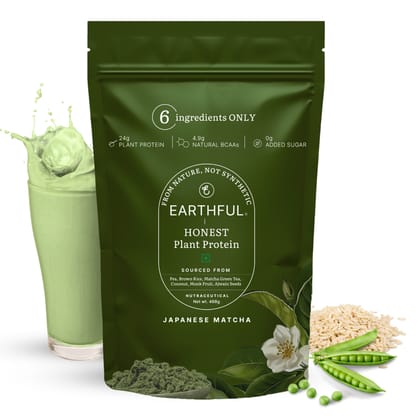 Earthful Honest Plant Protein-Japanese Matcha