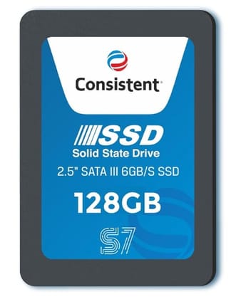 Consistent SSD 128GB 2.5 Inch SATA Internal SSD - Read: 550MB/s & Write: 500MB/s - Solid-State Drive 5 Year Warranty (128, GB) Consistent SSD 128GB 2.5 Inch SATA Internal SSD - Read: 550MB/s & Write: 500MB/s - Solid-State Drive 5 Year Warranty (128, GB)