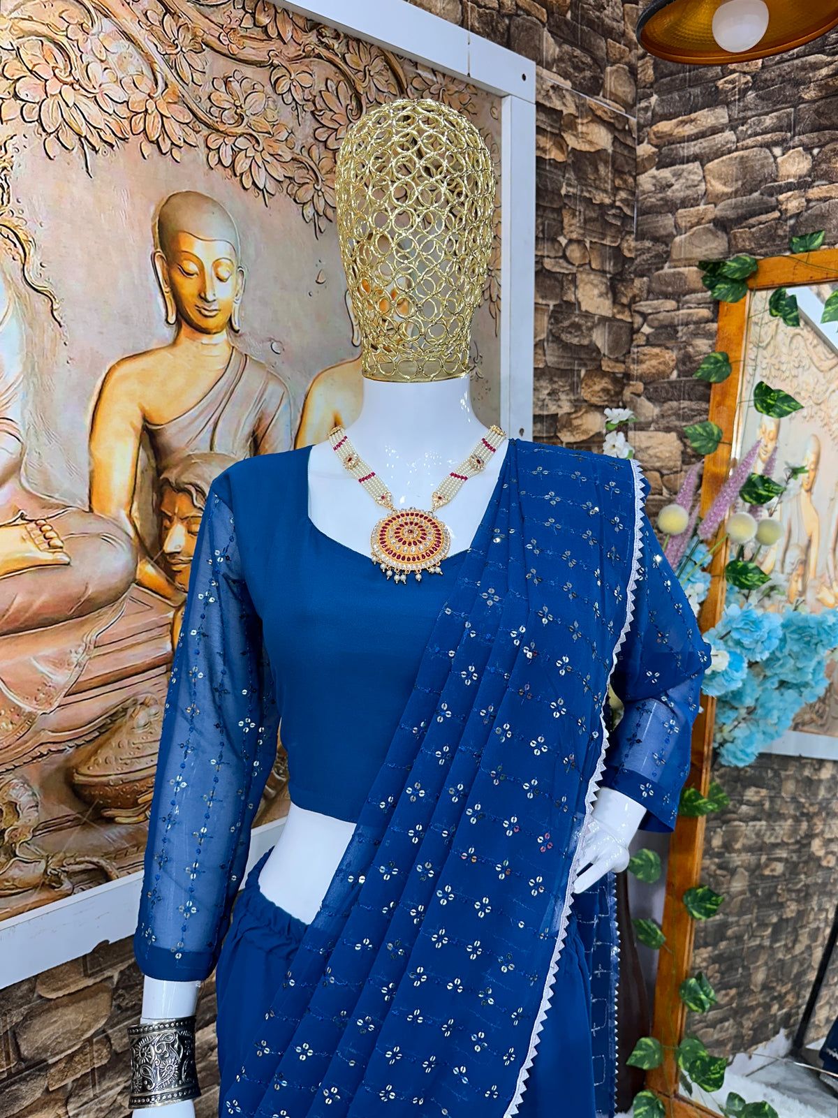 Beautiful Party Wear Look Ready To Wear Lehenga Saree