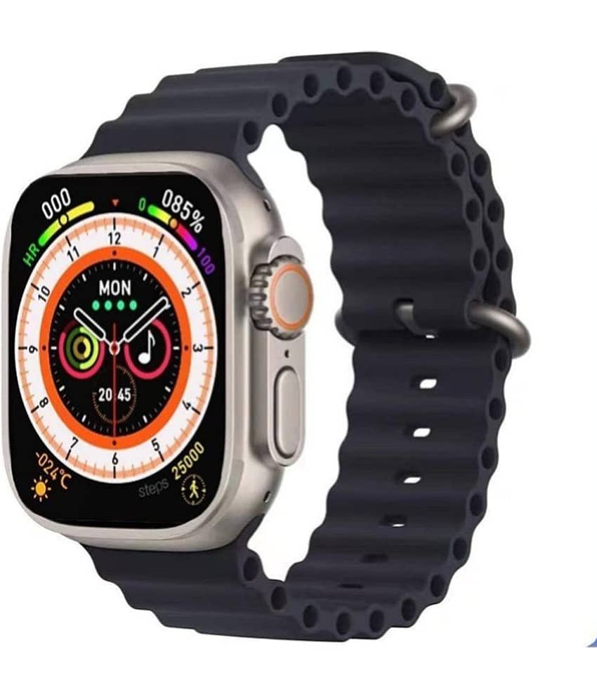 Life Like Ultra BT Calling Touch Screen Black Smart Watch