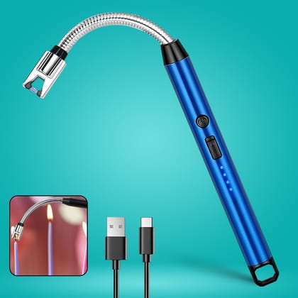 Metal Rechargeable Electric Arc Lighter with Flexible Neck (1 Pc) Metal Rechargeable Electric Arc Lighter with Flexible Neck (1 Pc)