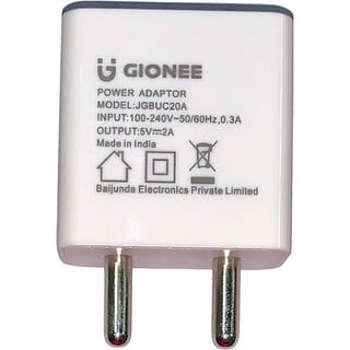 GIONEE JGBUC20A/GGUC20A 10 W 2 A Mobile Charger(White, Cable Included).